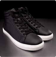 Black Fuego High-top Dance Shoes