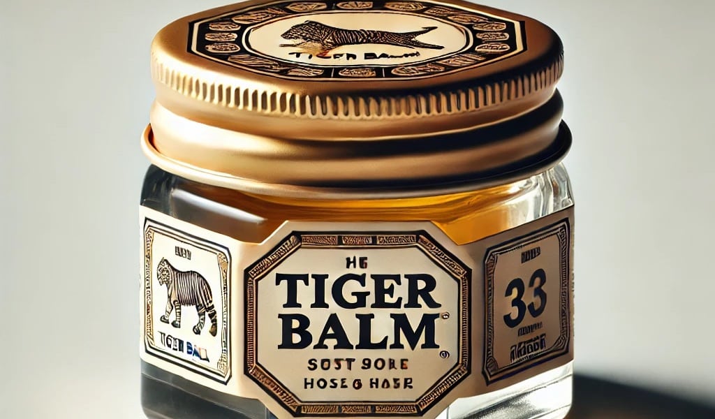 Tiger Balm for soothing sore muscles